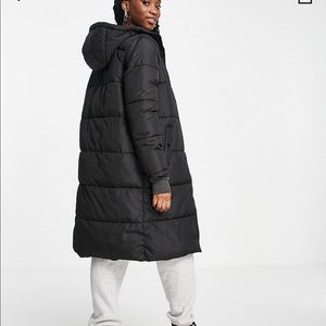 ASOS longline puffer jacket